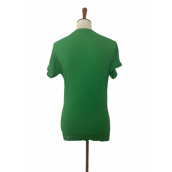 Proenza Schouler Short Sleeve T Shirt Pullover Round Neck Green M Medium - Picture 3 of 9